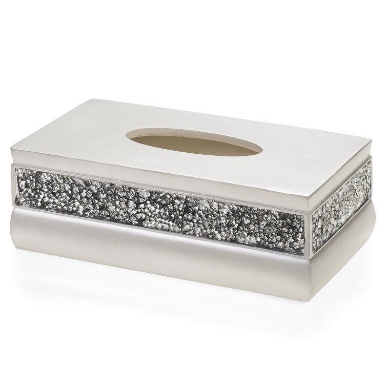 Satin nickel tissue clearance box cover